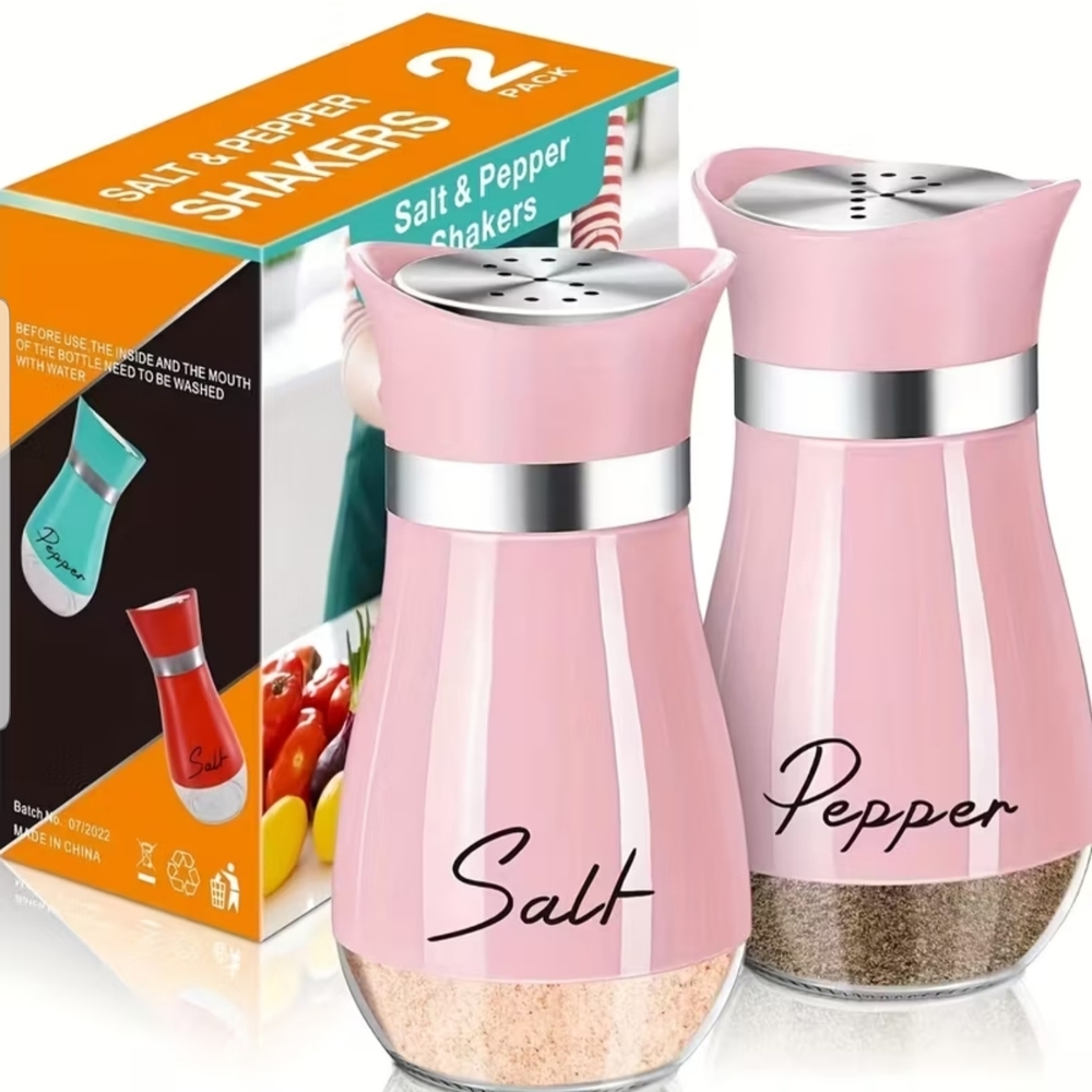 Pink Salt & Pepper Shaker Set